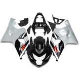 0313 Fairing Suzuki Gsxr600 Gsxr750 K4 04 05 Cowlings Black Silver